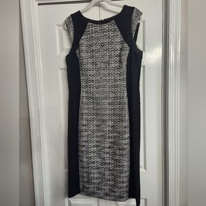 Below the knee, tweed work dress
